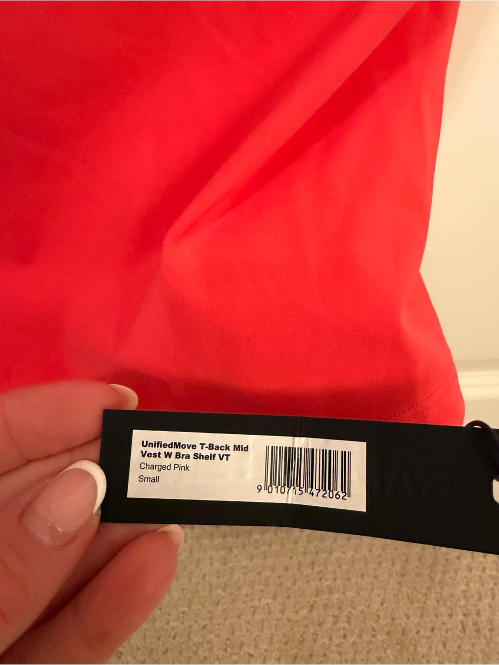 Oner Active Red T-Back Halter Tank Top - Picture 2 of 3